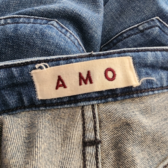 AMO High Rise Stix Cropped Skinny Jeans in Good Karma Sz 29 - Picture 10 of 11